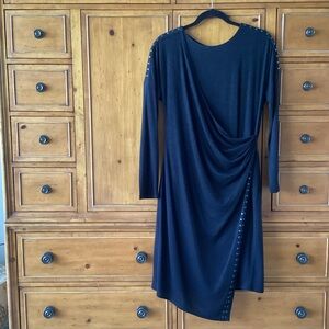 Nic + Zoe Black Wrap Long Sleeve Sweater Dress Woman’s Size M